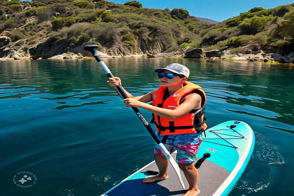 paddle boarding